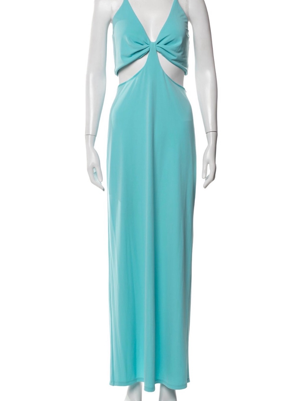 Alice + Olivia Havana Cut Out Maxi Dress in Aqua - Sz 12